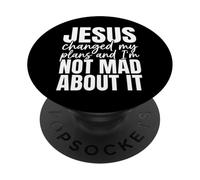 Gesù ha cambiato i miei piani e non ne sono arrabbiato, cristiano PopSockets PopGrip Adesivo