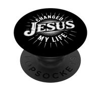 Gesù ha cambiato la mia vita - fede cristiana vintage PopSockets PopGrip Adesivo
