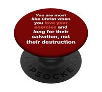 Gesù ha detto Ama i tuoi nemici Sii come Cristo Luca 6 27 PopSockets PopGrip Adesivo