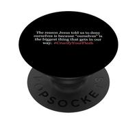 Gesù ha detto di negare te stesso prendere la croce crocifiggere la carne PopSockets PopGrip Adesivo
