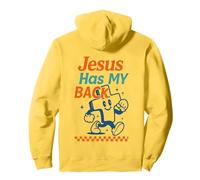 Gesù ha Il Mio Retro Croce Cristiana retrò Grafica Felpa con Cappuccio