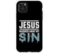 Gesù ha lavato via il mio peccato camicia cristiana camicie battesimo Custodia per iPhone 11 Pro Max