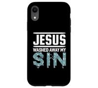 Gesù ha lavato via il mio peccato camicia cristiana camicie battesimo Custodia per iPhone XR