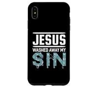 Gesù ha lavato via il mio peccato camicia cristiana camicie battesimo Custodia per iPhone XS Max