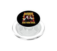 Gesù ha le spalle Jiu Jitsu Divertente PopSockets PopGrip per MagSafe