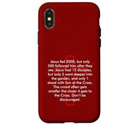 Gesù ha nutrito 5000 ma solo 1 era in piedi alla croce Custodia per iPhone X/XS