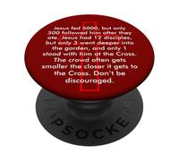 Gesù ha nutrito 5000 ma solo 1 era in piedi alla croce PopSockets PopGrip Adesivo