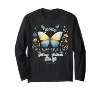 Gesù il modo in cui la verità vita Cristo Cristiani uomini donne & bambini Maglia a Manica