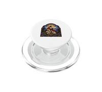 Gesù il Pastore protegge gli agnelli Gotico Cattedrale Icona PopSockets PopGrip per MagSafe