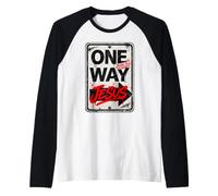 Gesù in Una Sola Via - Cristo la Via Maglia con Maniche Raglan