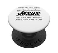 Gesù Incredibile Grazia Salvata Dall"adorazione della fede PopSockets PopGrip Adesivo