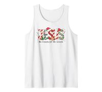 Gesù La Ragione della Stagione Natale Candy Cane Lettera Canotta