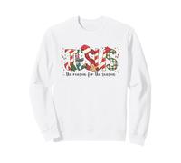 Gesù La Ragione della Stagione Natale Candy Cane Lettera Felpa