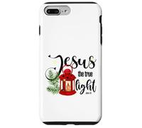 Gesù la vera luce, versi biblici citazione religiosa, Natale Custodia per iPhone 7 Plus/8 Plus
