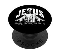 Gesù La Via La Verità e La Vita Versi Cattolici Bibbia PopSockets PopGrip Adesivo