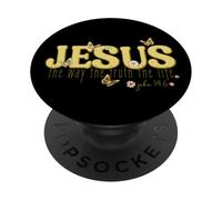 Gesù La Via La Verità La Vita Bibbia Cristiana PopSockets PopGrip Adesivo