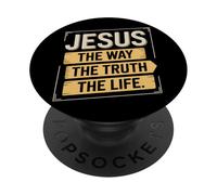Gesù La Via La Verità La Vita Messaggio Religioso Gesù PopSockets PopGrip Adesivo