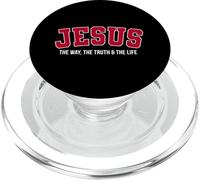 Gesù La Via La Verità La Vita Varsity Retro Christian PopSockets PopGrip per MagSafe
