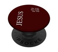 Gesù La Via La Verità La Vita Versi Bibbia PopSockets PopGrip Adesivo
