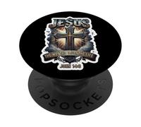 Gesù La Via Verità Vita Giovanni 14:6 Bibbia Cristiana Citazione PopSockets PopGrip Adesivo