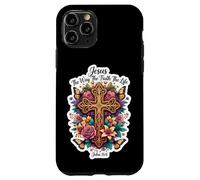 Gesù La Via Verità Vita Giovanni 14:6 Bibbia Cristiana Floreale Custodia per iPhone 11 Pro