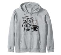 Gesù Maglietta Da Uomo Donne Cristianesimo Cristo Coffee Felpa con Cappuccio