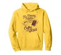 Gesù Maglietta Da Uomo Donne Cristianesimo Cristo Coffee Felpa con Cappuccio