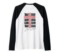 Gesù mai Dio dice che benedici il modo in cui la verità ARTE SUL RETRO Maglia con Maniche Raglan