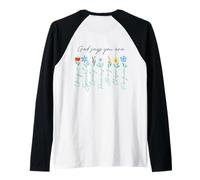 Gesù mai Dio dice che benedici il modo in cui la verità ARTE SUL RETRO Maglia con Maniche Raglan