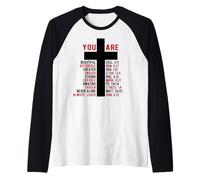 Gesù mai Dio dice che hai benedetto il modo in cui la verità la vita Maglia con Maniche Raglan