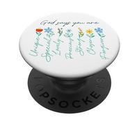 Gesù mai Dio dice che hai benedetto il modo in cui la verità la vita PopSockets PopGrip Adesivo