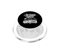 Gesù Matematica 2 Pesci 5 Pane Nutre La Bibbia Miracolosa 5000 PopSockets PopGrip per MagSafe