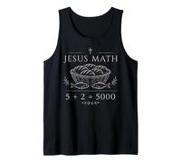 Gesù Matematica 5 più 2 Uguale 5000 Miracolo Biblico Fede Pregare Canotta