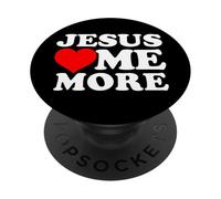 Gesù mi ama di più PopSockets PopGrip Adesivo