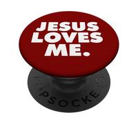 Gesù mi ama PopSockets PopGrip Adesivo