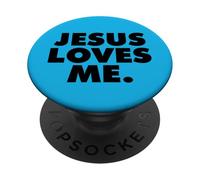 Gesù mi ama PopSockets PopGrip Adesivo