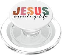 Gesù mi ha salvato la vita Cristiani uomini e donne cristiani PopSockets PopGrip per MagSafe