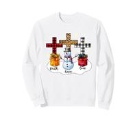 Gesù Natale Uomini cristiani & Donne Che Amano Dio Cristo Felpa