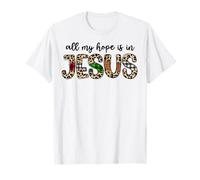 Gesù Natale Uomini cristiani & Donne Che Amano Dio Cristo Maglietta