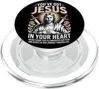 Gesù nel tuo cuore Raggi Christian Streetwear PopSockets PopGrip per MagSafe