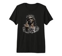 Gesù Nero, Cristianesimo, Chiesa, Cristo, Gesù Maglietta Premium