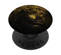 Gesù Nero, Cristianesimo, Chiesa, Cristo, Gesù PopSockets PopGrip Adesivo