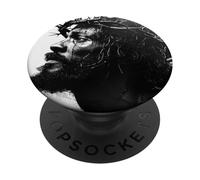 Gesù nero, cristianesimo, chiesa, Cristo, Gesù PopSockets PopGrip Adesivo