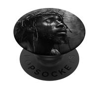 Gesù nero, cristianesimo, chiesa, Cristo, Gesù PopSockets PopGrip Adesivo