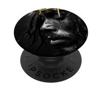 Gesù Nero, Cristianesimo, Chiesa, Cristo, Gesù PopSockets PopGrip Adesivo