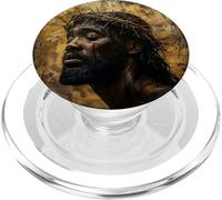 Gesù Nero, Cristianesimo, Chiesa, Cristo, Gesù PopSockets PopGrip per MagSafe