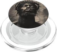 Gesù nero fuma, cristianesimo, chiesa, Cristo, Gesù PopSockets PopGrip per MagSafe