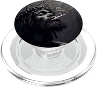 Gesù nero fuma, cristianesimo, chiesa, Cristo, Gesù PopSockets PopGrip per MagSafe