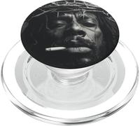 Gesù nero fuma, cristianesimo, chiesa, Cristo, Gesù PopSockets PopGrip per MagSafe