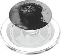 Gesù nero fuma, cristianesimo, chiesa, Cristo, Gesù PopSockets PopGrip per MagSafe